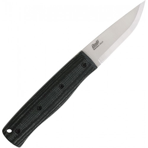 Brisa Knives PK70FX Fixed Blade Knife - 2.5" 12C27 Stainless Blade Green Micarta Handle