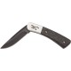 Browning Knoll UK EDC Folding Knife - 2.38" Black Coated 12C27 Blade Marbled Carbon Fiber Handle