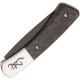 Browning Knoll UK EDC Folding Knife - 2.38" Black Coated 12C27 Blade Marbled Carbon Fiber Handle