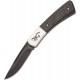 Browning Knoll UK EDC Folding Knife - 2.38" Black Coated 12C27 Blade Marbled Carbon Fiber Handle