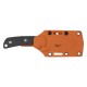Browning Back Country Small Fixed Blade Knife - 2.75" D2 Tool Steel Orange Skinner Blade Black G10 Handle