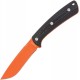 Browning Back Country Fixed Blade Knife - 3.5" Orange Ceramic Coated D2 Steel Black G10 Handle