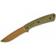 Browning Back Country Medium Fixed Blade Knife - 3.5" D2 Bronze Ceramic Coated Blade OD Green Handle