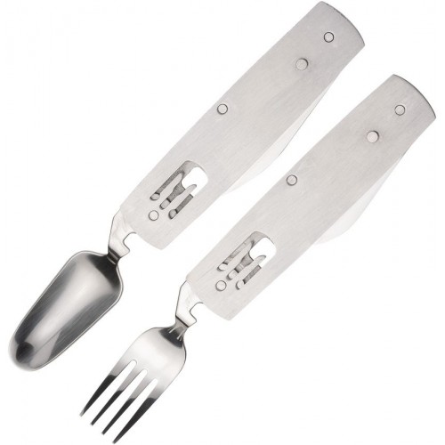 Browning Camp Knife Utility Tools - Knife, Fork, Spoon, Bottle Opener, Can Opener