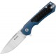 Buck Stinger Frame Lock Folding Knife - 3" D2 Blade Blue Aluminum and Steel Handle with Carbon Fiber Inlay