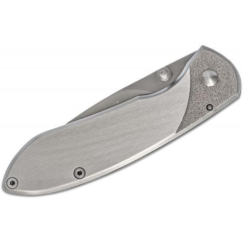 Buck 327 Nobleman Folding Knife - 2.675" Blade Stainless Steel Handle & Clip