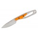 Buck PakLite Cape Select Fixed Blade - 2.75" DP Blade Skeletonized Steel Handle Orange Slabs Hunting Knives