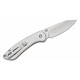 Buck 743 Mini Sovereign Button Lock Folding Knife - 2.625" Stonewashed Modified CP Blade Stainless Steel Handle
