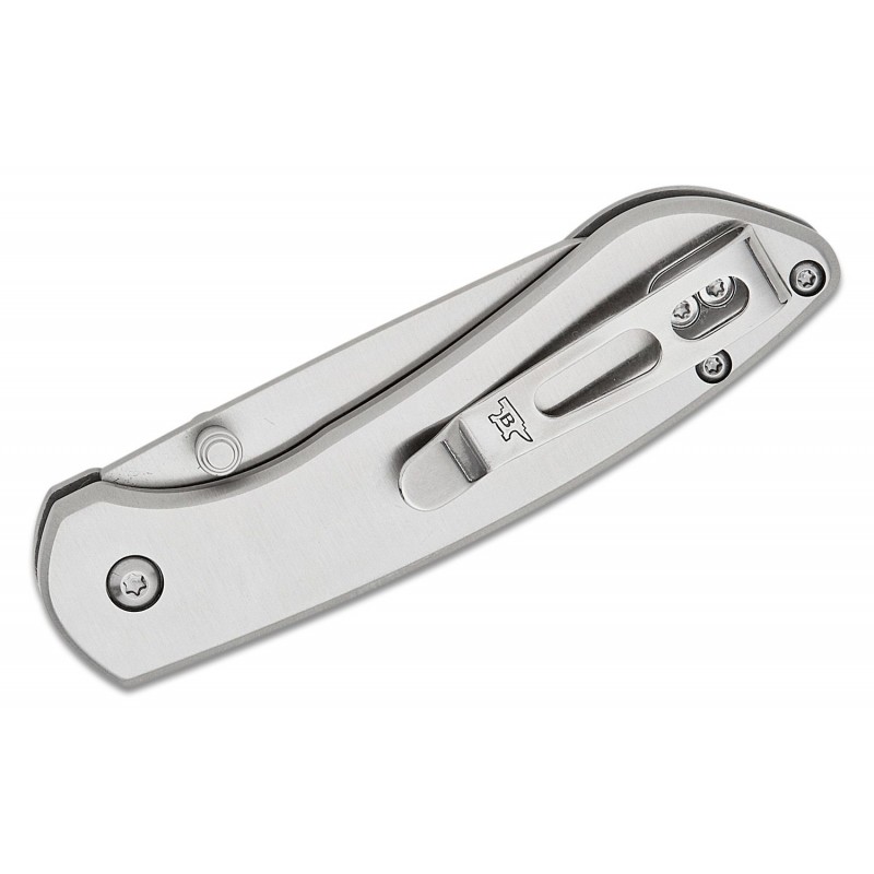 Buck 743 Mini Sovereign Button Lock Folding Knife - 2.625" Stonewashed Modified CP Blade Stainless Steel Handle