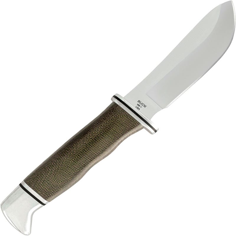 Buck 103 Skinner Pro Fixed Blade Knife Green Micarta Handle