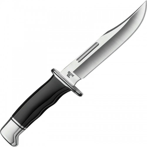 Buck 119 Black Special Fixed Blade Knife - 6" Stainless Steel Blade Black Phenolic Handle