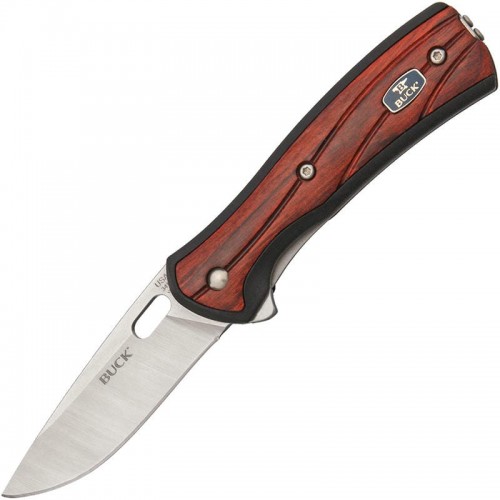 Buck Vantage Avid Small Folding Knife Rosewood Dymondwood Handle