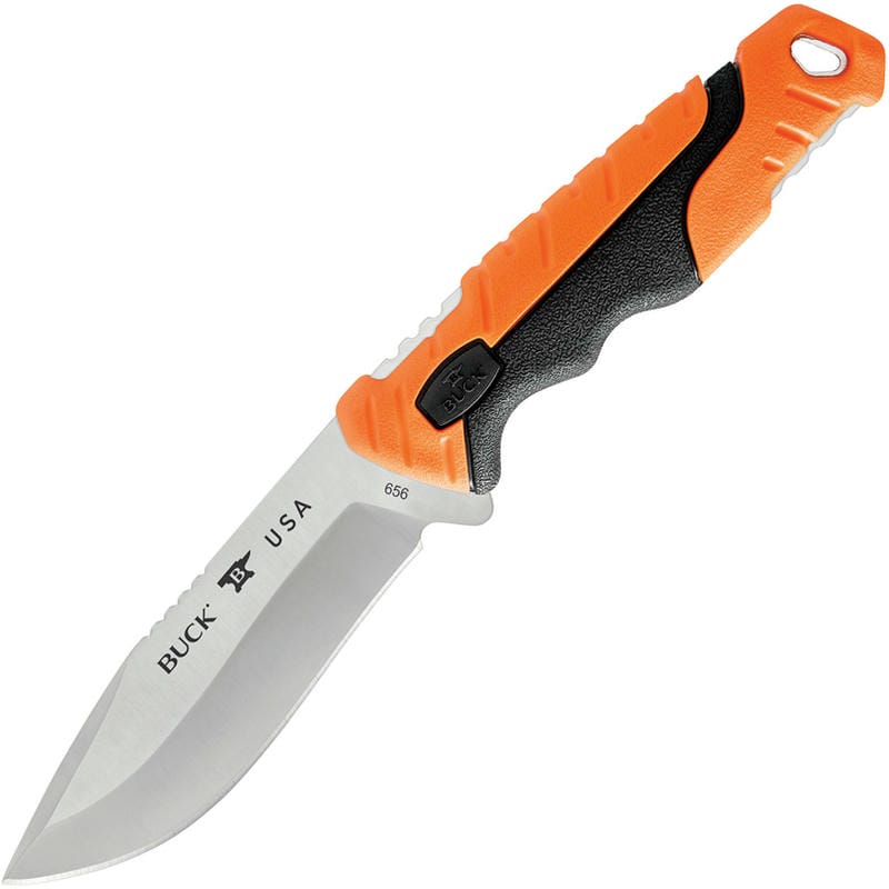 Buck Large Pursuit Pro Fixed Blade Knife Orange Handle