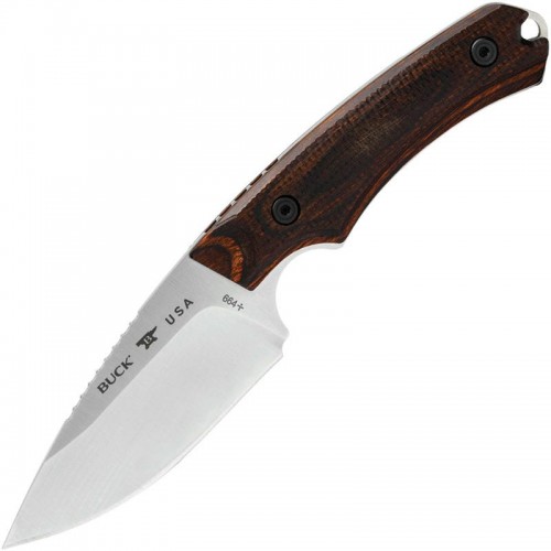 Buck 664 Alpha Hunter Fixed Blade Knife - 3.62" CPM-S35VN Stainless Steel Blade Walnut Dymalux Handle