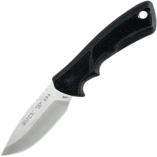 Buck 684 BuckLite MAX II Small Hunting Knife Black Rubberized Handle