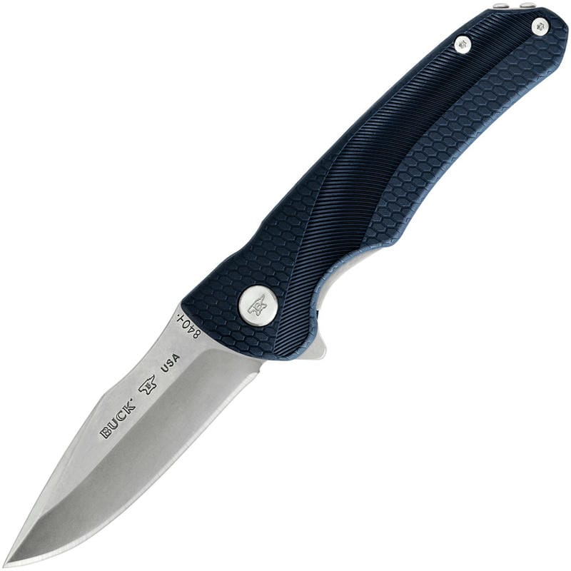 Buck Sprint Select Knife Blue - 3.1" Stainless Steel Blade Blue GRN Handle