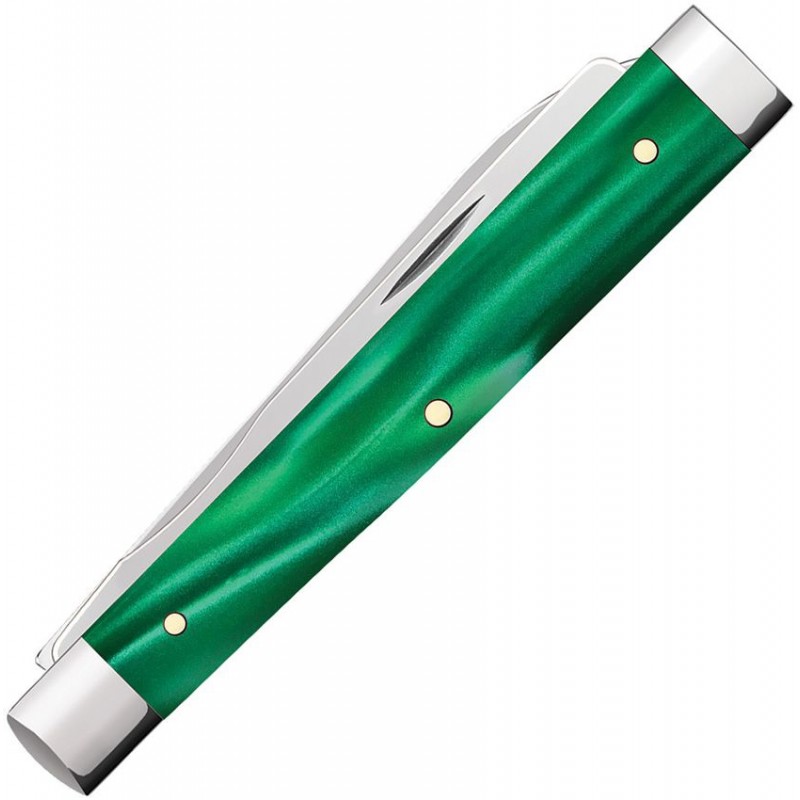 Case XX Baby Doc Green Pearl Kirinite UK EDC Pocket Knife - Dual Blade Green Pearl Kirinite Handle