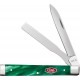 Case XX Baby Doc Green Pearl Kirinite UK EDC Pocket Knife - Dual Blade Green Pearl Kirinite Handle