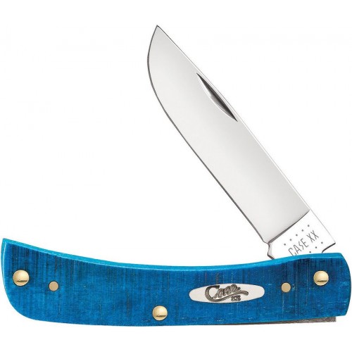 Case XX UK EDC Sod Buster Jr Caribbean Blue - 2.83" Stainless Steel Blade Bone Handle