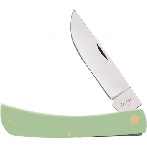 Case XX Sod Buster Mint Green Pocket Knife - 3.7" Stainless Steel Blade Smooth Mint Green Synthetic Handle