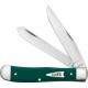 Case Trapper Spruce Green UK EDC Pocket Knife - Dual Blade Spruce Green Synthetic Handle