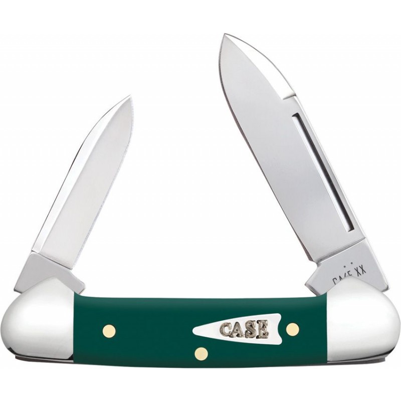 Case Butterbean Spruce Green UK EDC Pocket Knife - Dual Blade Spruce Green Synthetic Handle