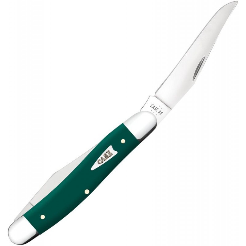 Case Muskrat Spruce Green UK EDC Pocket Knife - Dual Blade Spruce Green Synthetic Handle