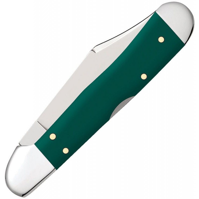 Case Mini Copperlock Spruce Green Pocket Knife - 2.72" Stainless Steel Blade Spruce Green Synthetic Handle