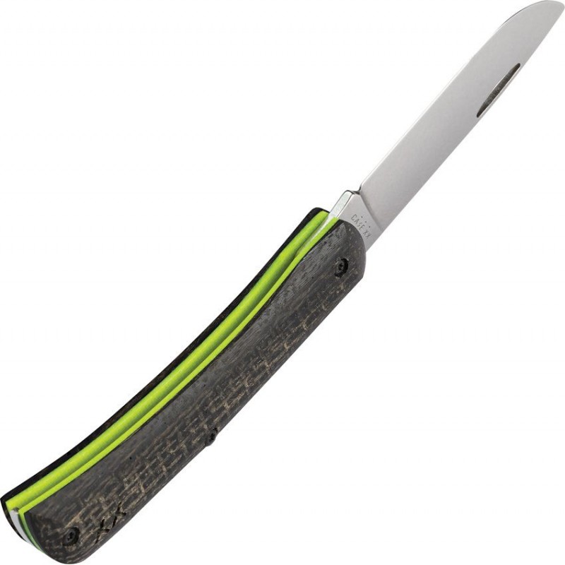 Case Crossroads XR Sodbuster Jr UK EDC Pocket Knife - 2.8" S35VN Skinner Blade Black Burlap Micarta Handle