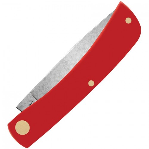 Case XX UK EDC Sod Buster Jr Workman Red - 2.83" Carbon Steel Blade Red Synthetic Handle