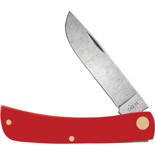 Case XX UK EDC Sod Buster Jr Workman Red - 2.83" Carbon Steel Blade Red Synthetic Handle