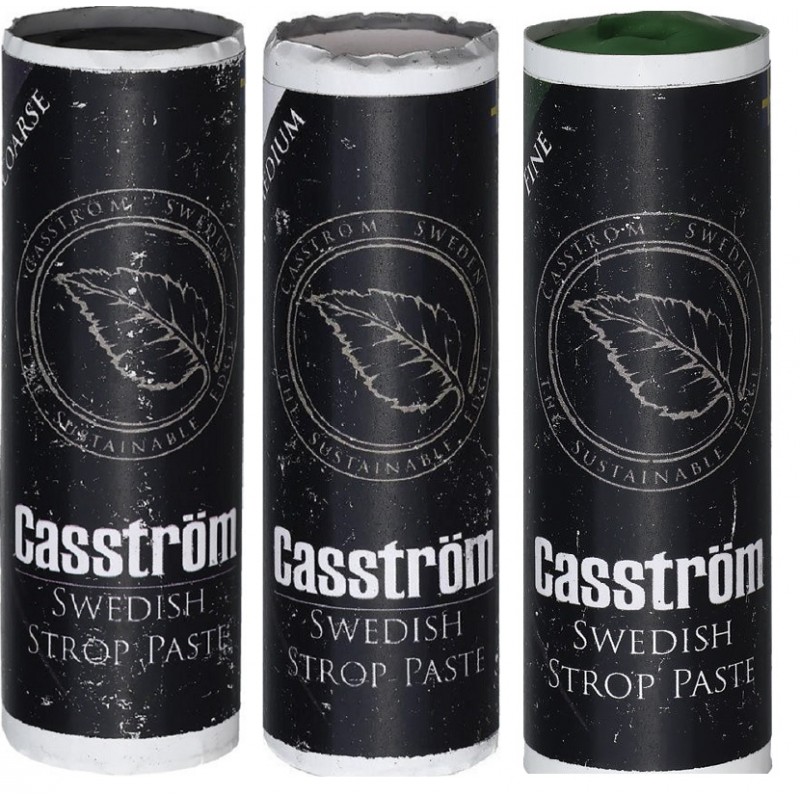 Casstrom Swedish Stropping Paste Pack of 3 - Coarse, Medium and Fine