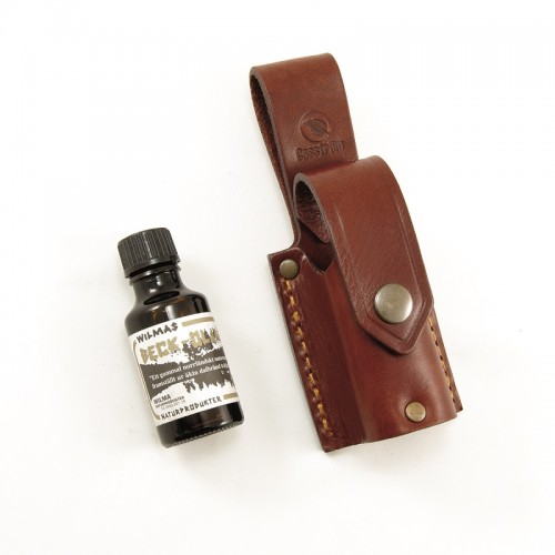 Casstrom Leather holder for Beck Oil Mosquito Repellent