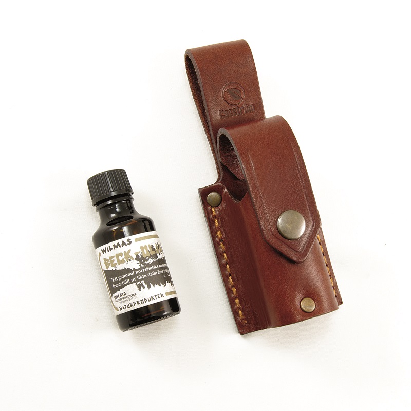 Casstrom Leather holder for Beck Oil Mosquito Repellent