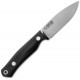 Casstrom No.8 SFK Bushcraft Knife - 3.26" 14C28N Stainless Steel Black Micarta Handle