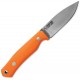 Casstrom No.8 SFK Bushcraft Knife - 3.26" 14C28N Stainless Steel Orange G10 Handle