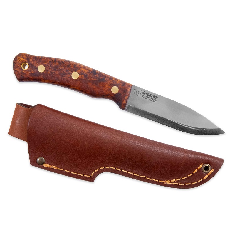 Casstrom No.10 SFK Jarv Knife - 4.05" Carbon Tool Steel Blade Natural Wood Handle