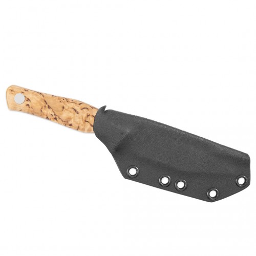 Casstrom Swedish Field Dresser - 3" 14C28N Steel Curly Birch Handle with Kydex Sheath