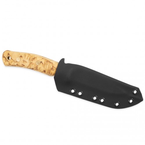Casstrom No.10 Swedish Forest Knife - 3.93" Sleipner Steel Blade Curly Birch Handle Kydex Sheath