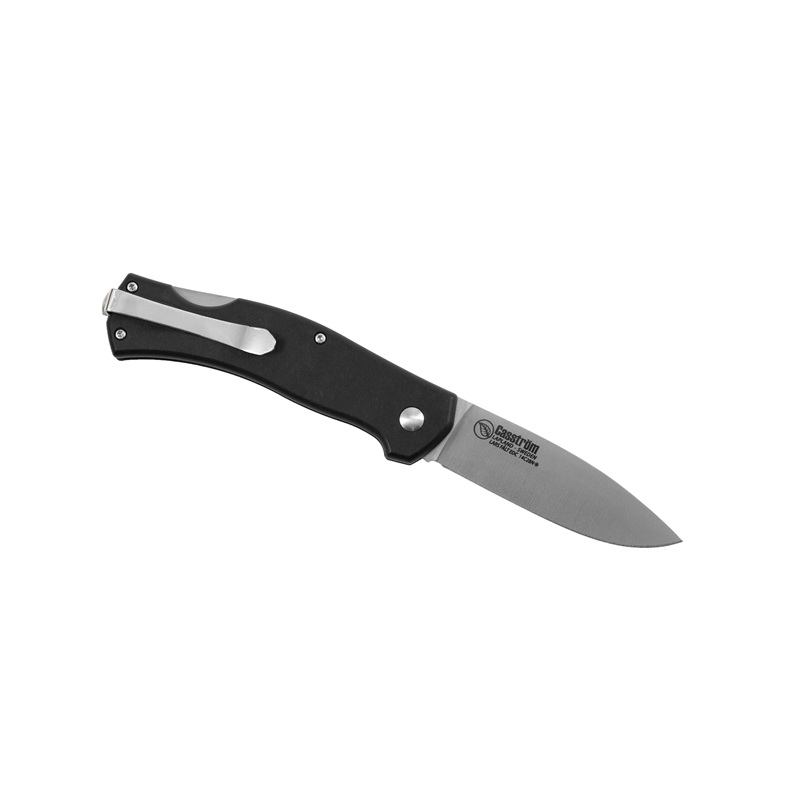 Casstrom Lars Falt Raven Folding Knife - 3" 14C28N with Cryo-quench Blade Black Handle
