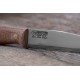 Casstrom Canvas Micarta Lars Falt Knife - 4.5" A8 Mod Steel with Deep Cooling Black Kydex Sheath