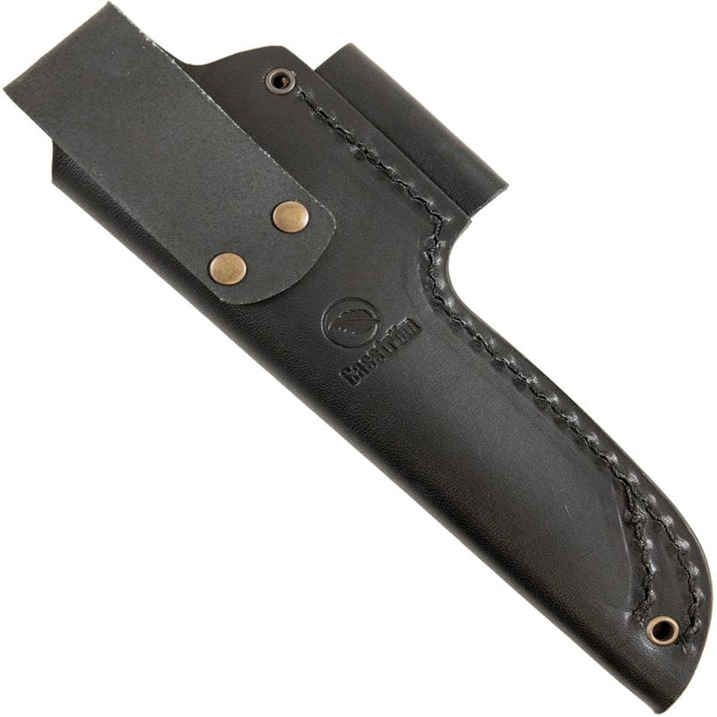 Leather Sheath with Firesteel Loop Right Handed Black for Casstrom No.10 SFK