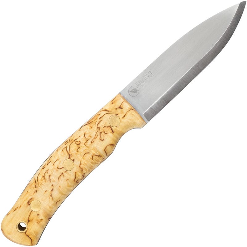 Casstrom No.10 Swedish Forest Knife - 3.93" Sleipner Blade Curly Birch Handle Kydex Sheath