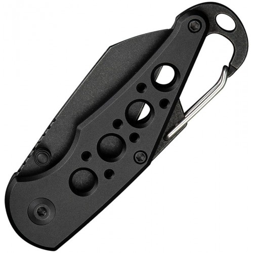 CIVIVI Pragma Folding Knife - 2.2" Black Nitro-V Wharncliffe Blade Black Milled Aluminum Handle