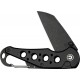 CIVIVI Pragma Folding Knife - 2.2" Black Nitro-V Wharncliffe Blade Black Milled Aluminum Handle