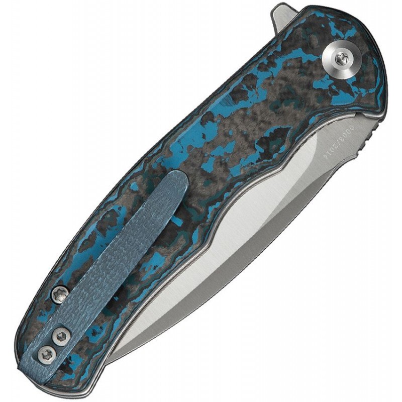CIVIVI Mini Praxis Folding Knife Limited Edition - 2.98" S35VN Stainless Steel Blade Arctic Storm CF Handle