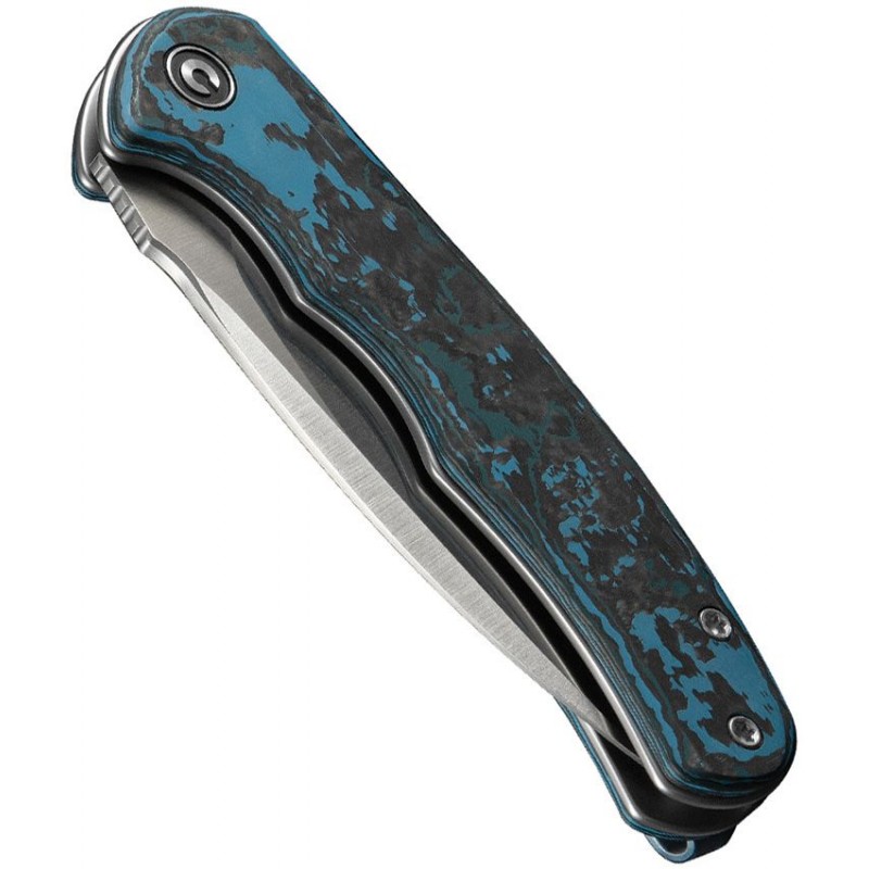 CIVIVI Mini Praxis Folding Knife Limited Edition - 2.98" S35VN Stainless Steel Blade Arctic Storm CF Handle