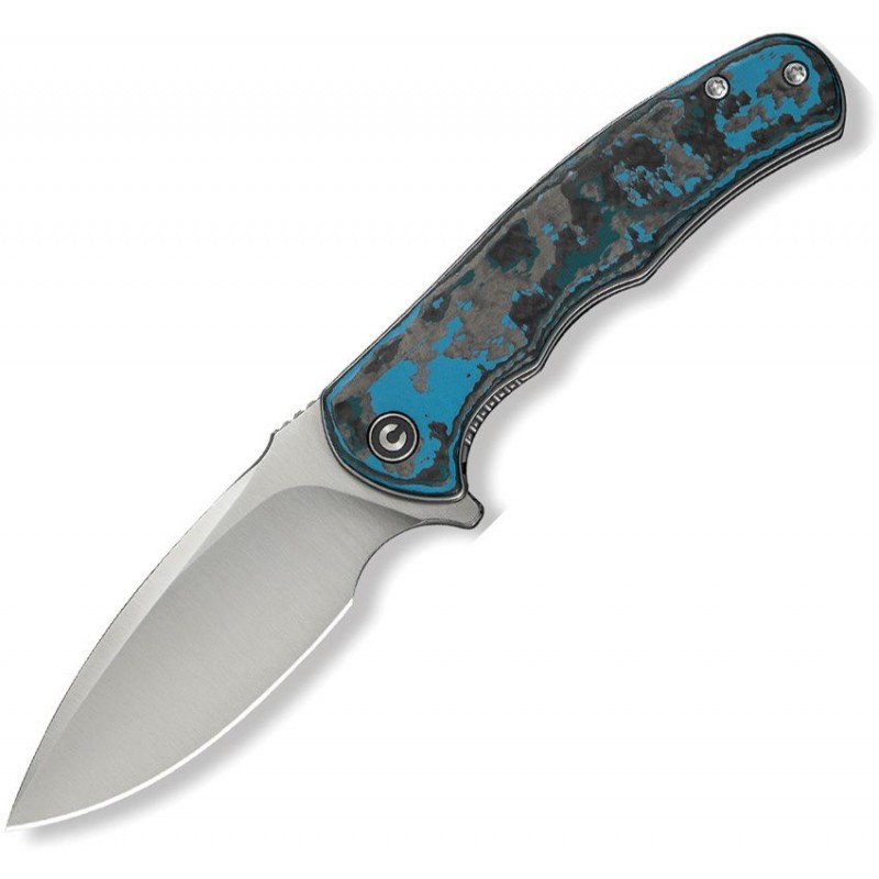 CIVIVI Mini Praxis Folding Knife Limited Edition - 2.98" S35VN Stainless Steel Blade Arctic Storm CF Handle