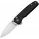 CIVIVI Mini Shakan Folding Knife - 2.48" Nitro-V DP Blade Black Machined Aluminum Handle