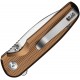 CIVIVI Mini Shakan Folding Knife - 2.48" Nitro-V DP Blade Coyote Brown Machined Aluminum Handle